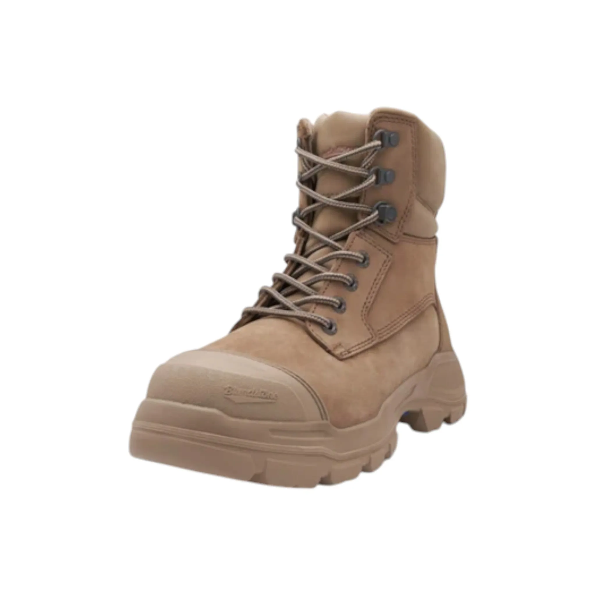 9063 Blundstone RotoFlex Steel Zip Sided Safety Boot Stone