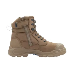 9063 Blundstone RotoFlex Steel Zip Sided Safety Boot Stone