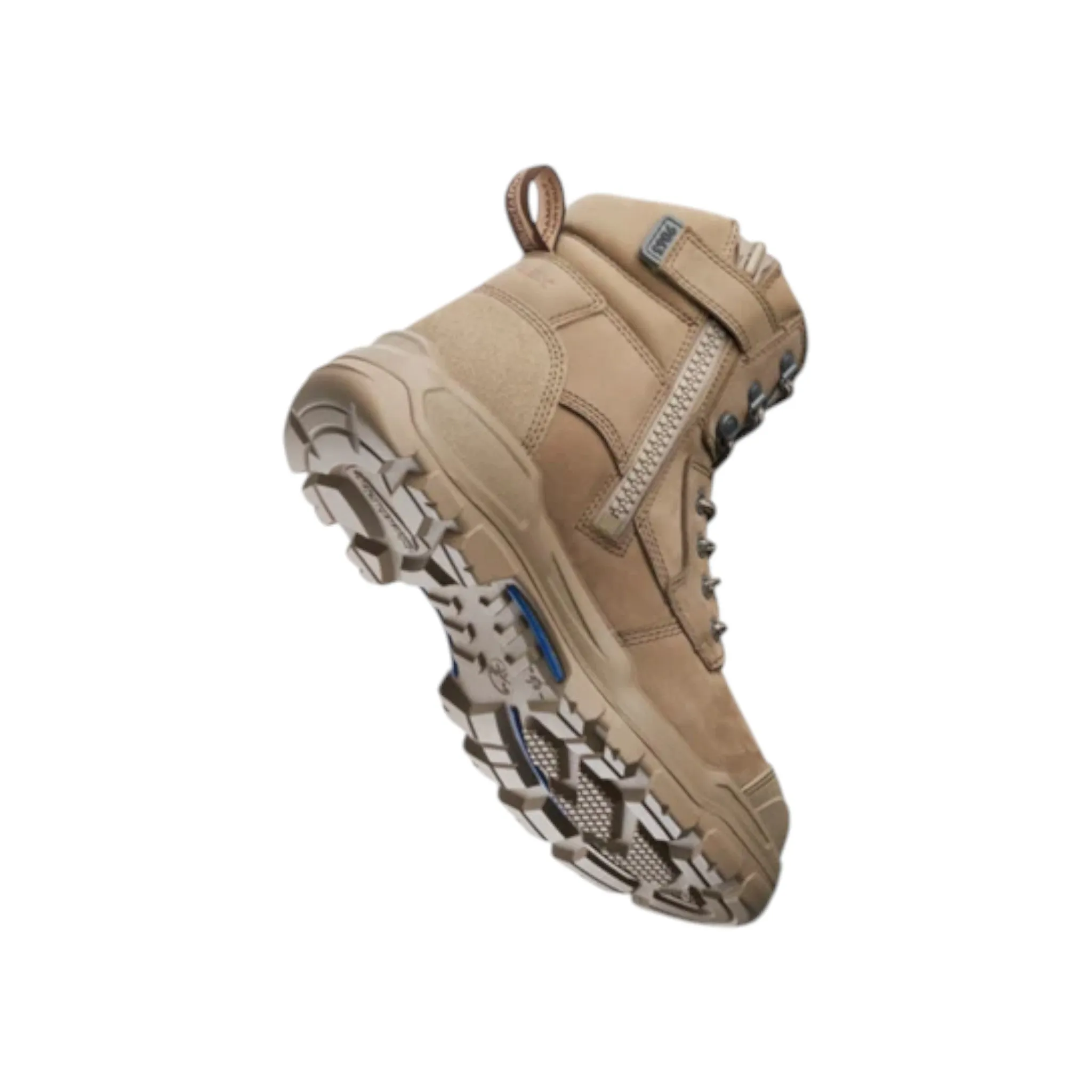 9063 Blundstone RotoFlex Steel Zip Sided Safety Boot Stone