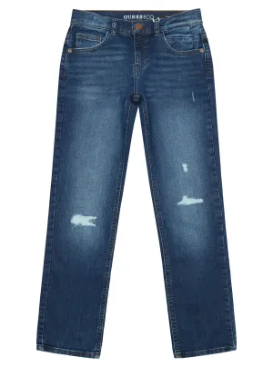 Blue Denim Slim Fit Pants (7-16)