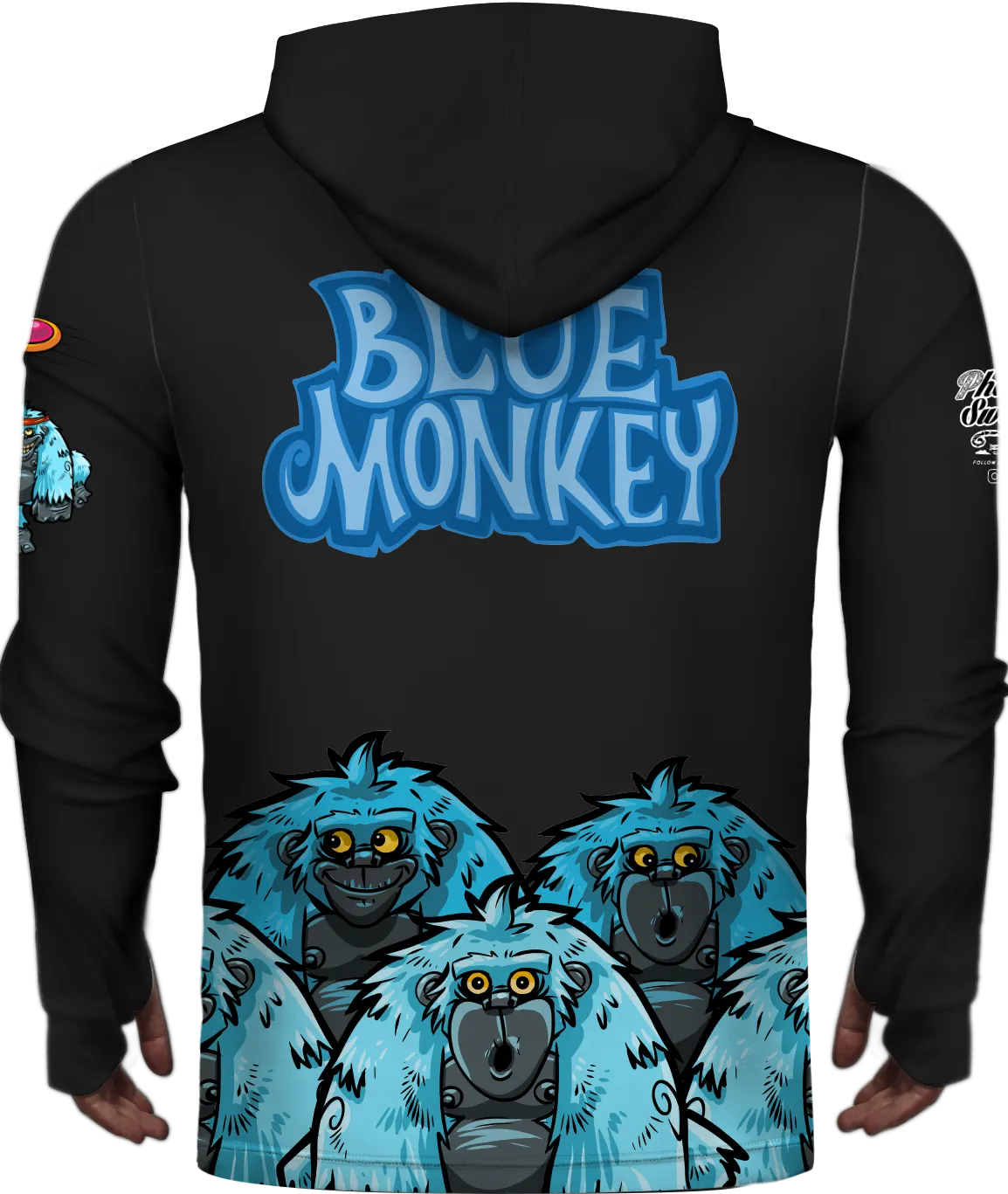 Blue Monkey Year 1 (Rebooted) Black Sun Hoodie
