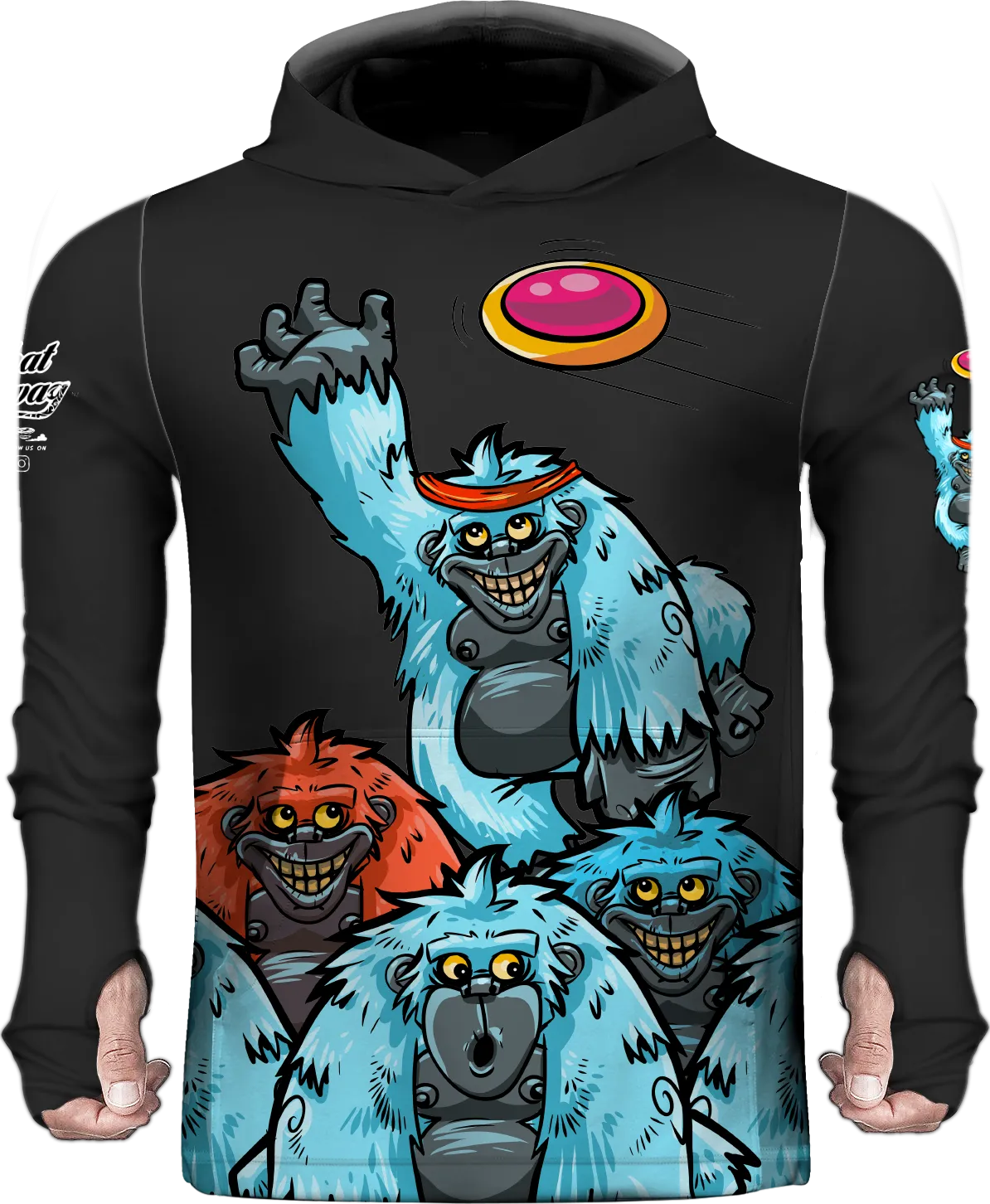 Blue Monkey Year 1 (Rebooted) Black Sun Hoodie