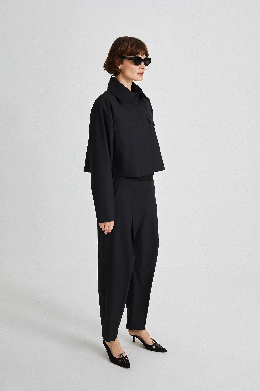 BUSALLA JACKET - BLACK WOOL