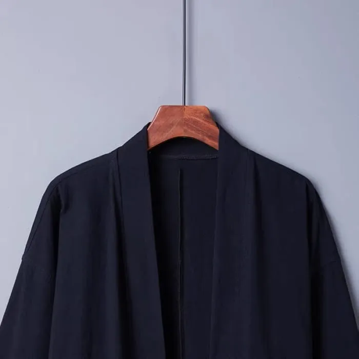 Classic Pure Color Pocketed Casual Cardigan Outerwear