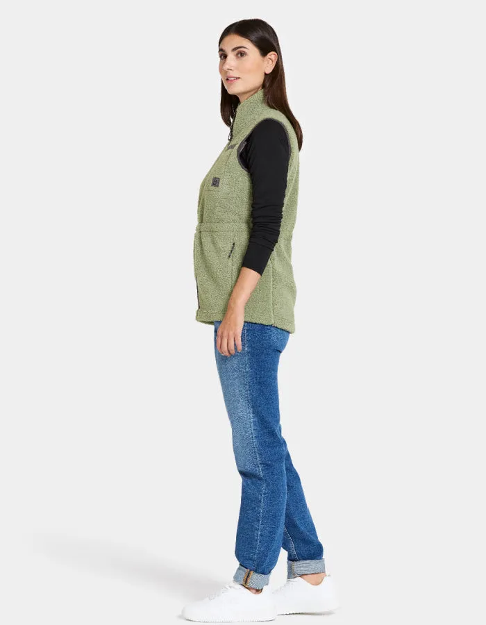 Didriksons Libra Vest in Light Moss