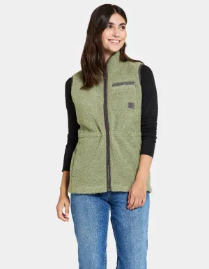 Didriksons Libra Vest in Light Moss