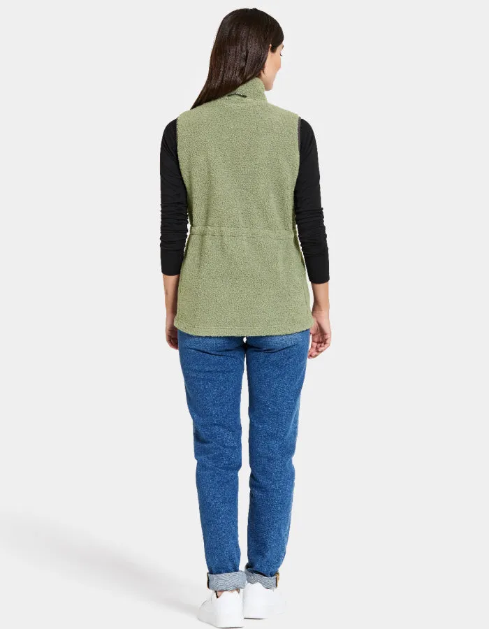 Didriksons Libra Vest in Light Moss