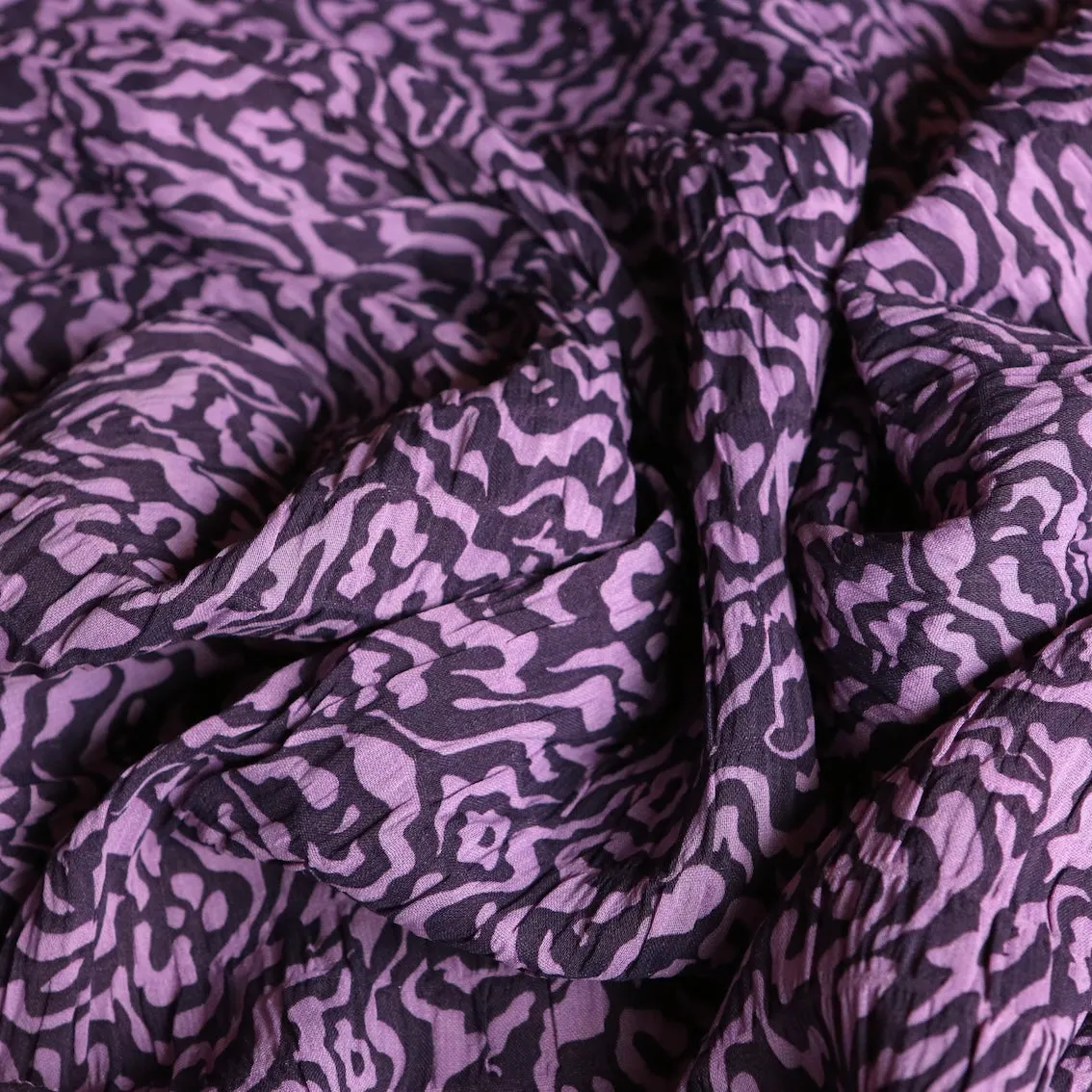 Grape Ripple Crinkle Viscose
