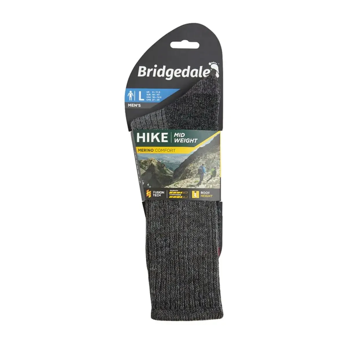 Hike Midweight Merino Comfort - Charcoal
