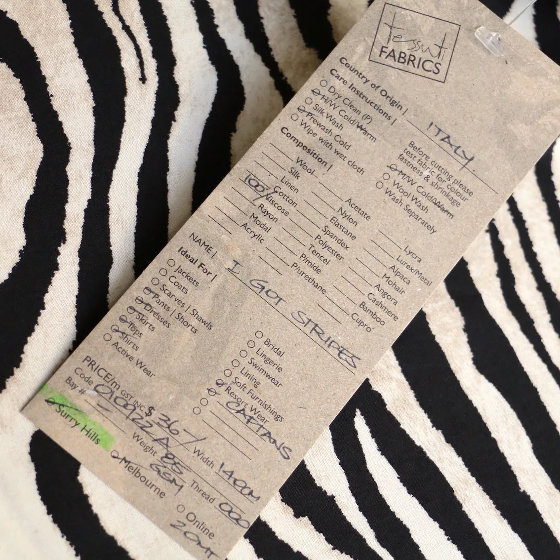 I Got Stripes Viscose