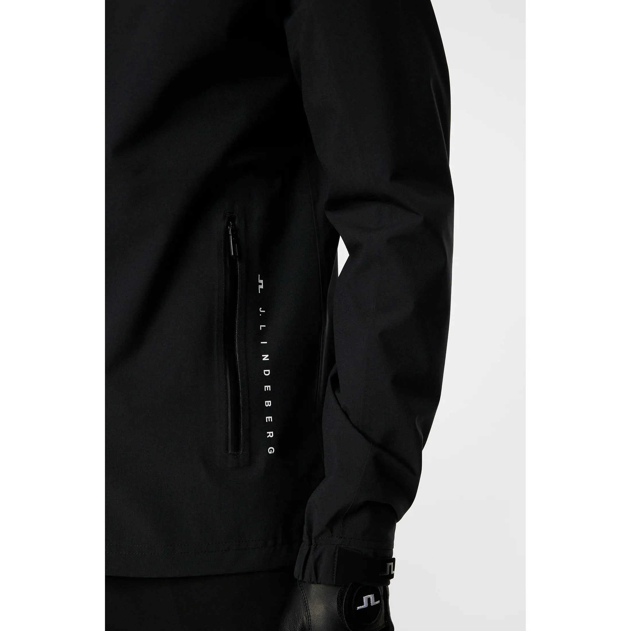 J.Lindeberg  Arvid Waterproof Rain Golf Jacket - Black