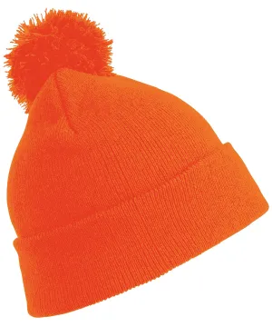 Junior pom pom beanie | Flo Orange