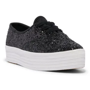 Keds Womens' Point Glitter Cel Black (WF68126)