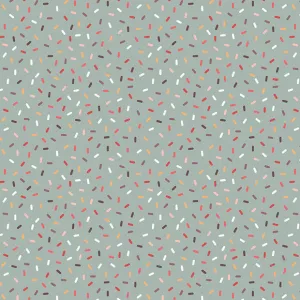 Lewis & Irene The Old Chocolate Shop Sprinkles on Warn Mint Cotton Prints