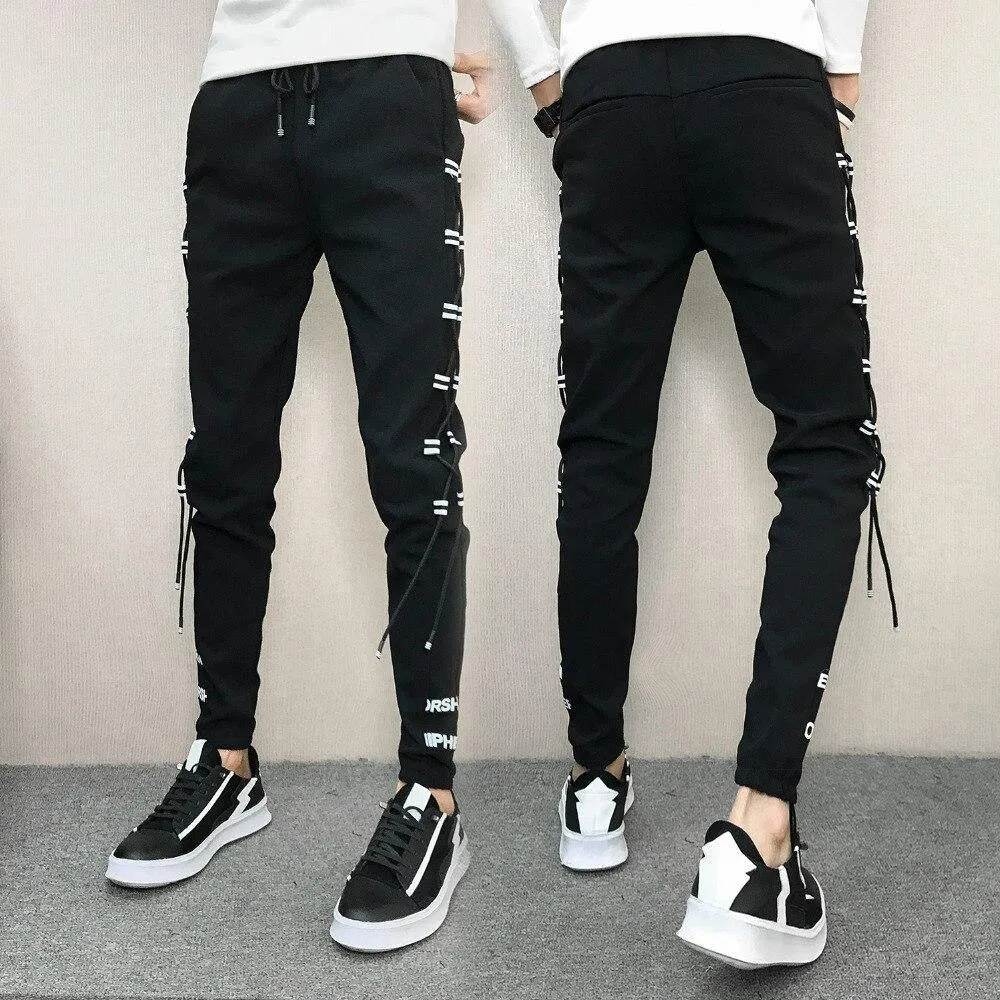 Men's Korean Style Streetwear Slim Fit Pants
