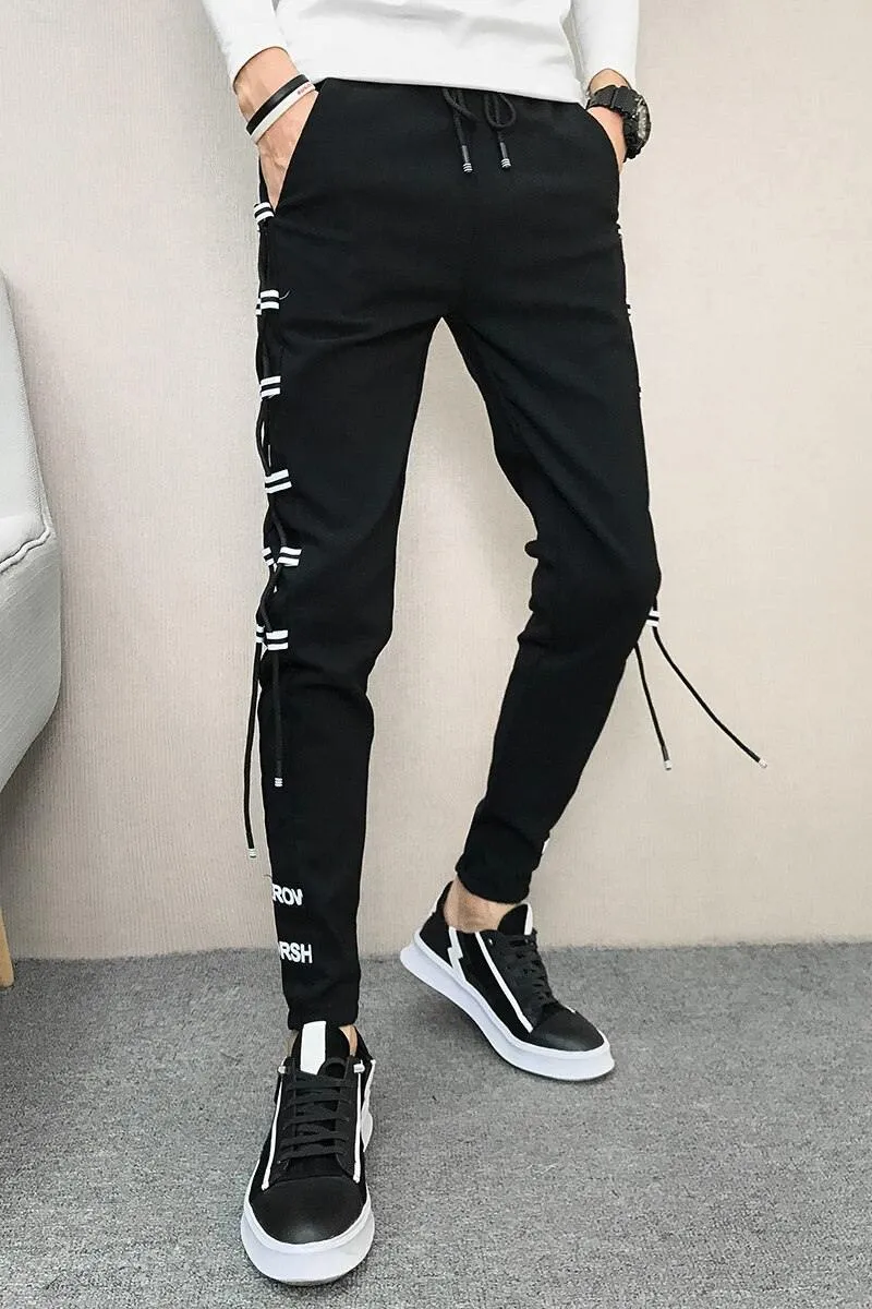 Men's Korean Style Streetwear Slim Fit Pants