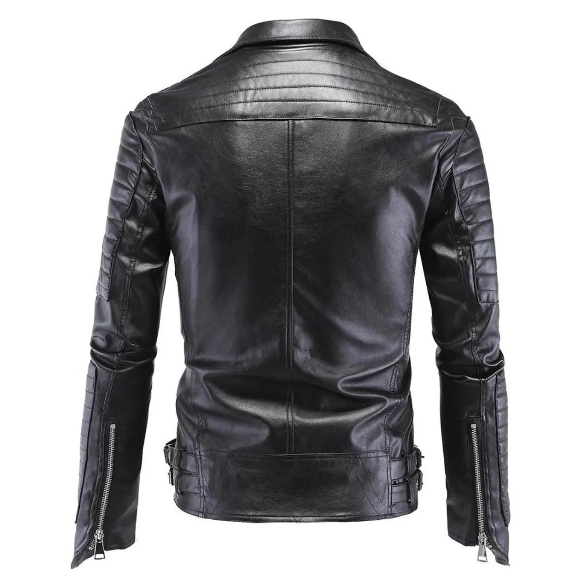 Men's Skull Punk Style Faux Leather Jacket