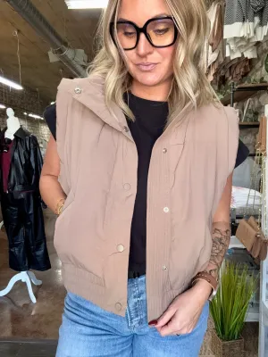Mocha Puffer Vest