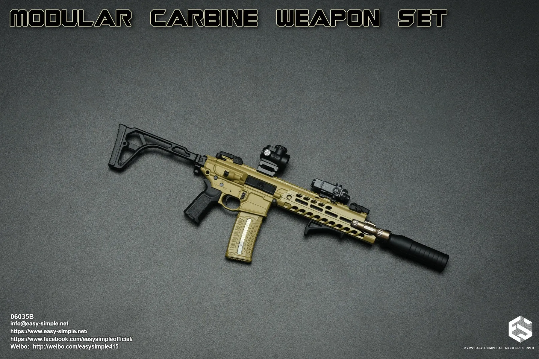 Modular Carbine Weapon Set Ver. B - Chest Rig