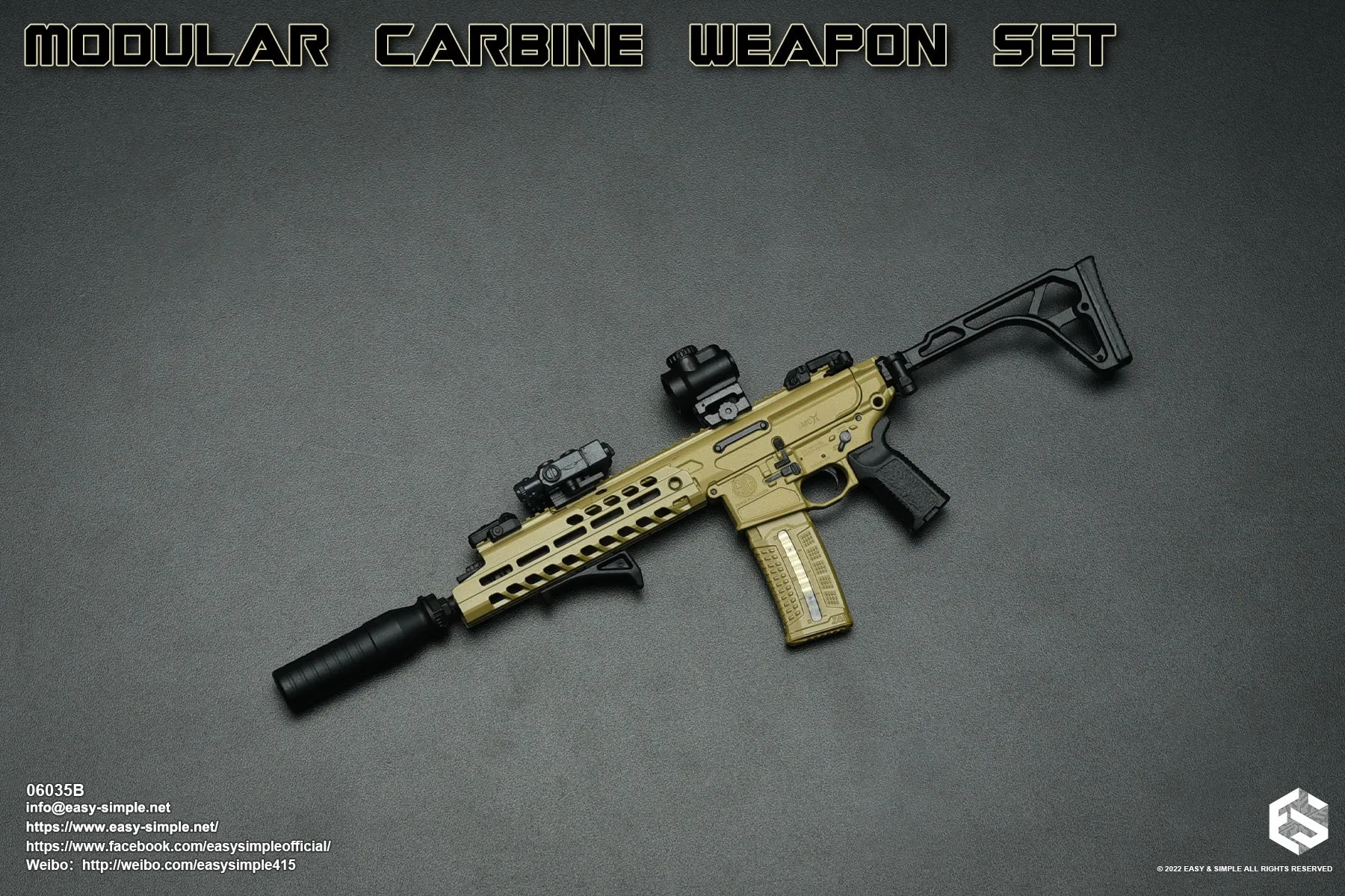 Modular Carbine Weapon Set Ver. B - Chest Rig
