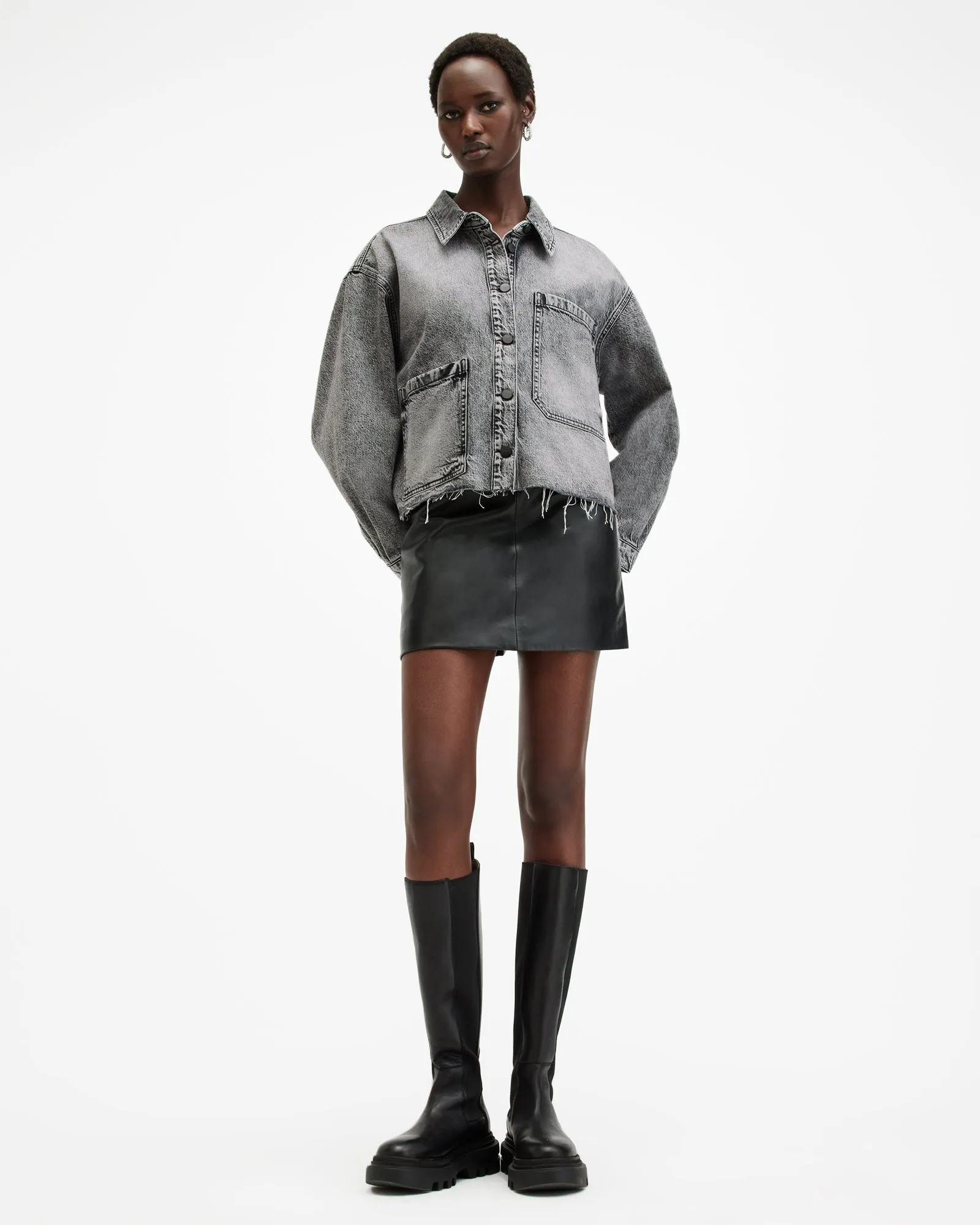 Nicky Oversized Denim Shirt Jacket