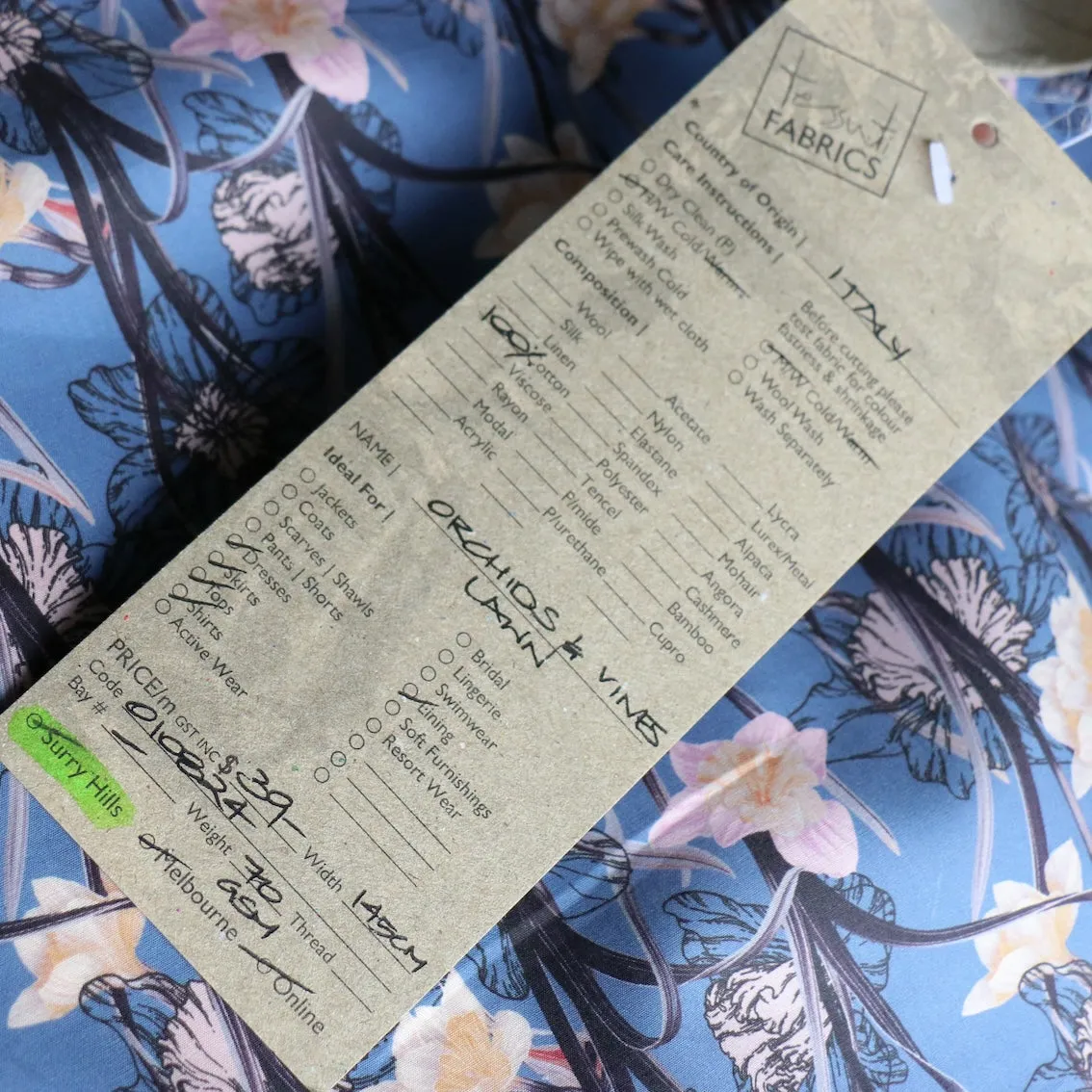Orchids & Vines Cotton Lawn