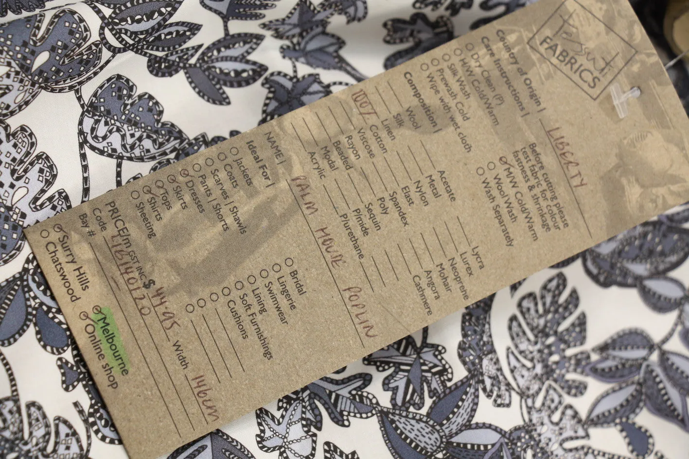 Palm House Poplin - Liberty Fabrics