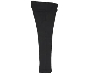 pants knit slim fit - black