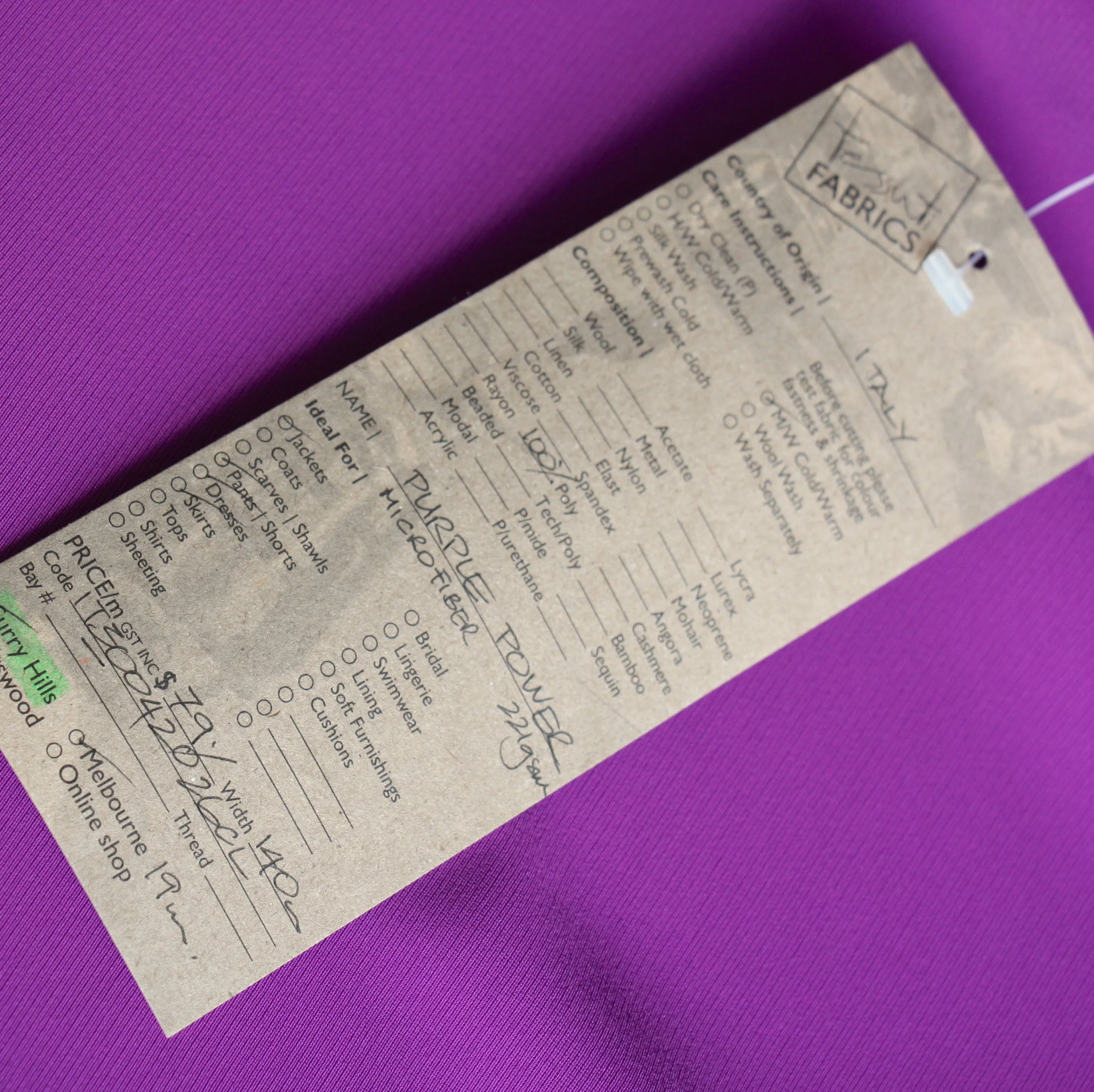 Purple Power Microfibre