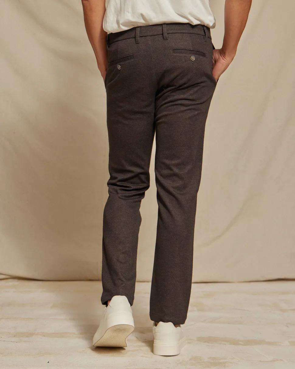 R51 Pant - Brushed Stretch Chino - Dark Chocolate