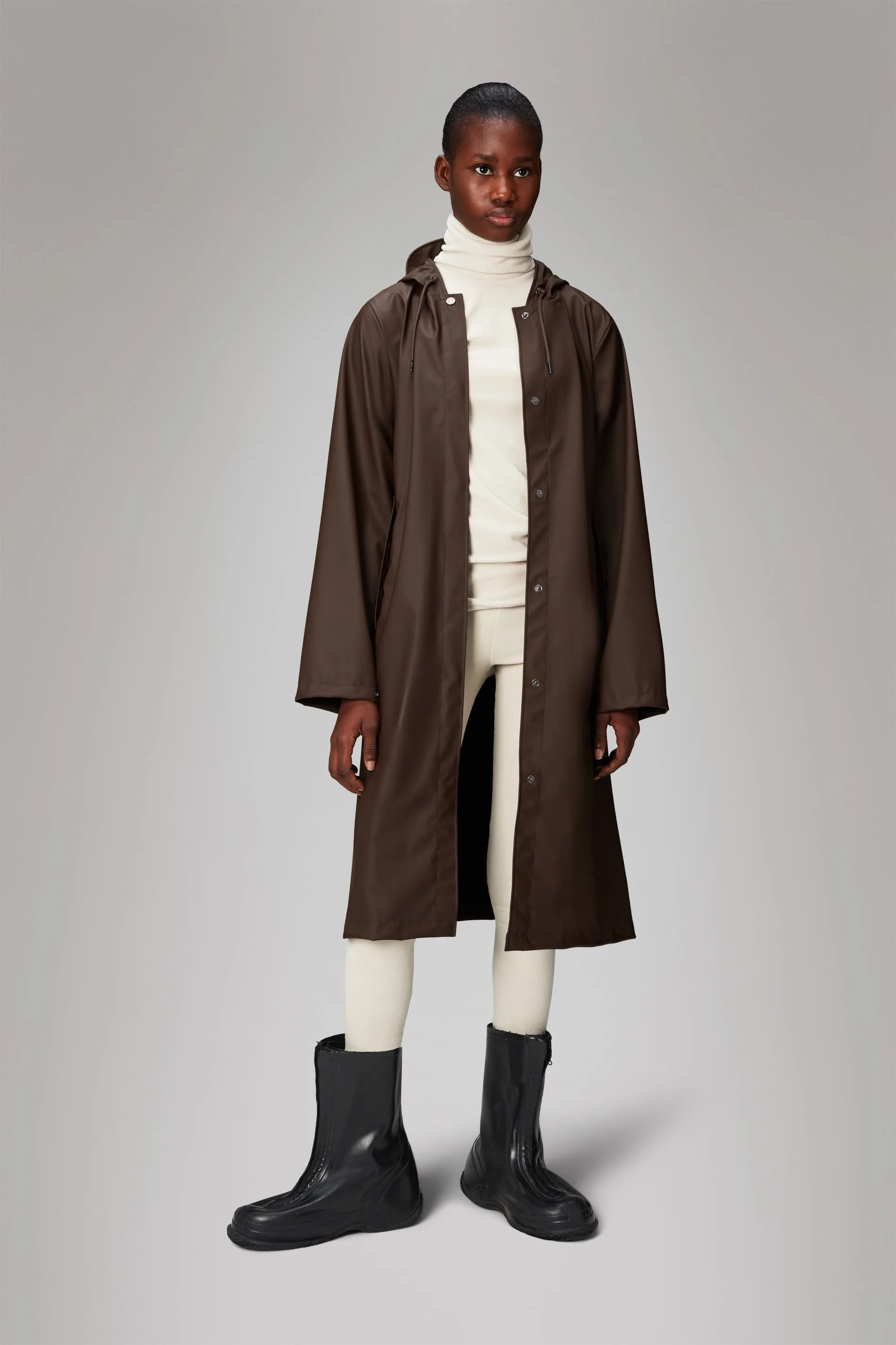 RAINS A-LINE LONGER W JACKET W3 - 2 COLORS