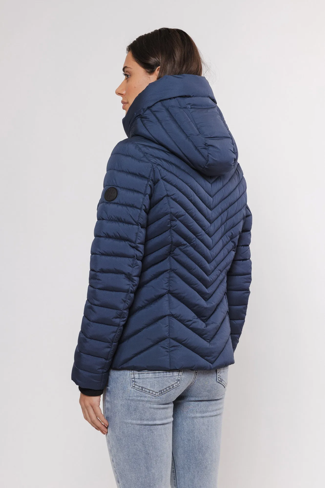 RINO & PELLE <BR>
Erin Padded Outerwear Jacket <BR>
Navy <BR>