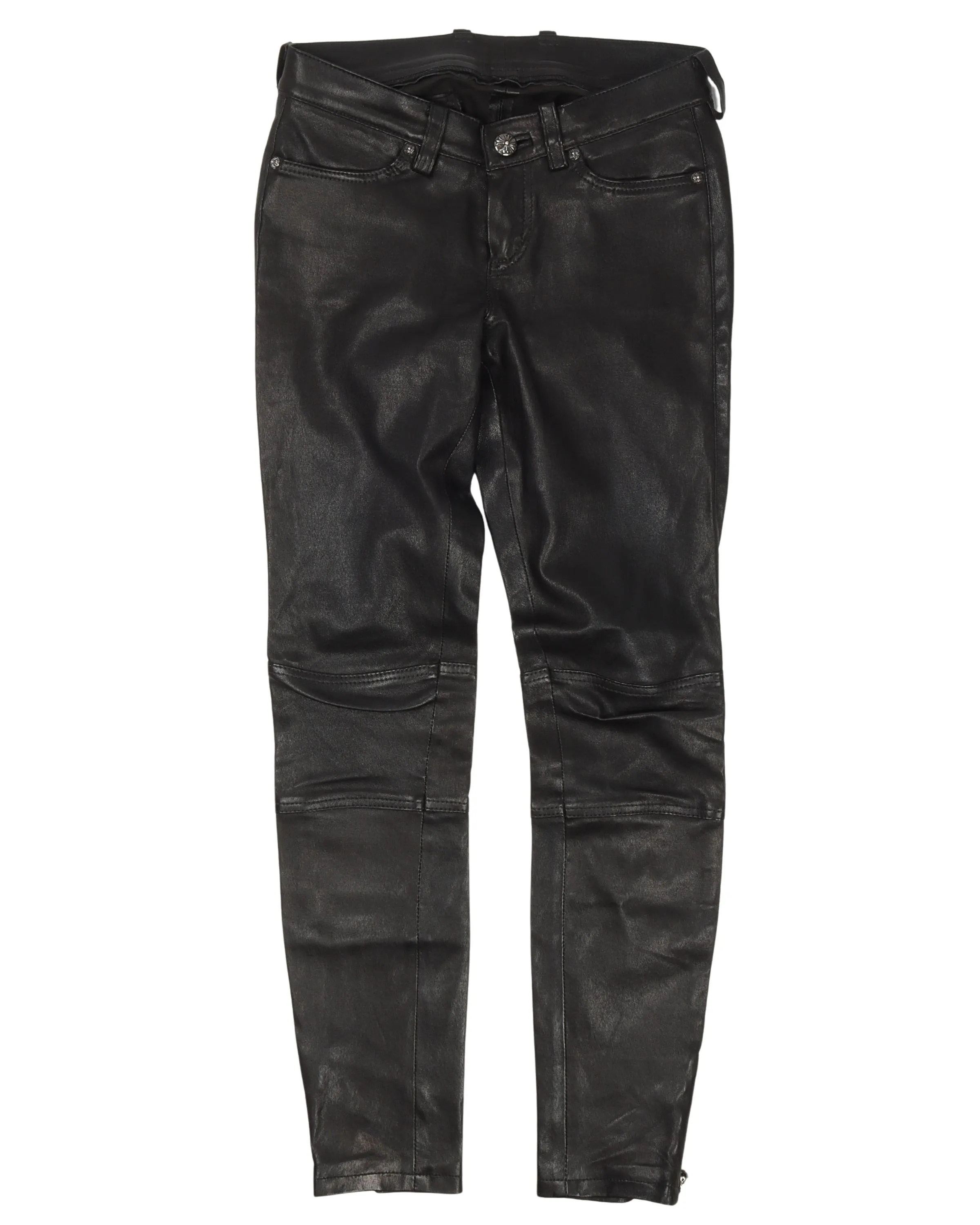 Slim Fit Leather Pants