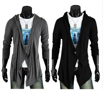 Slim Look Long V-Neck Sweater Knitted Outerwear