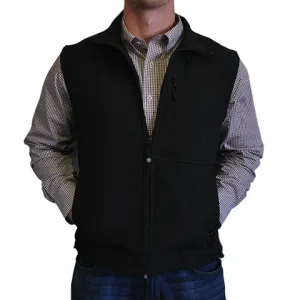 Soft Shell Vest Black with Black Trim