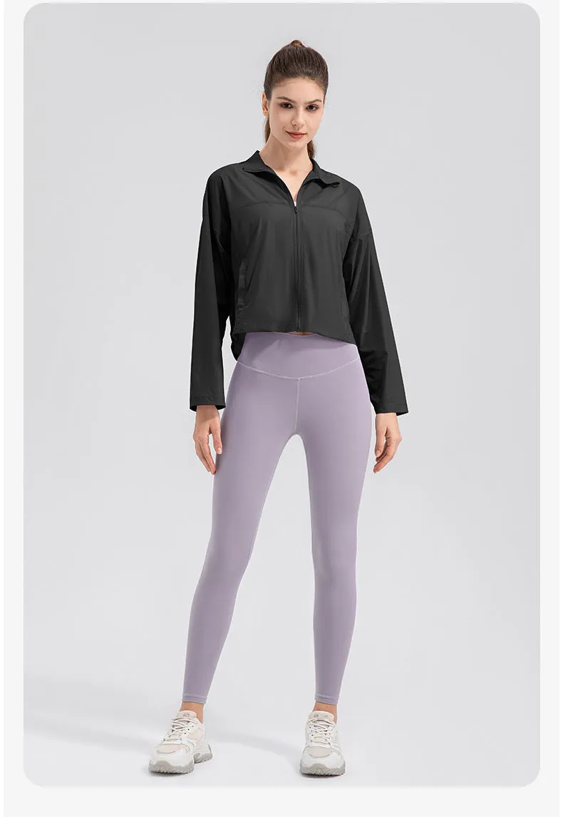 Sun Protection Clothing Women Summer UV Protection Lightweight Breathable Sun Protection Clothing Long Sleeve Quick Drying Outdoor Sports Jacket