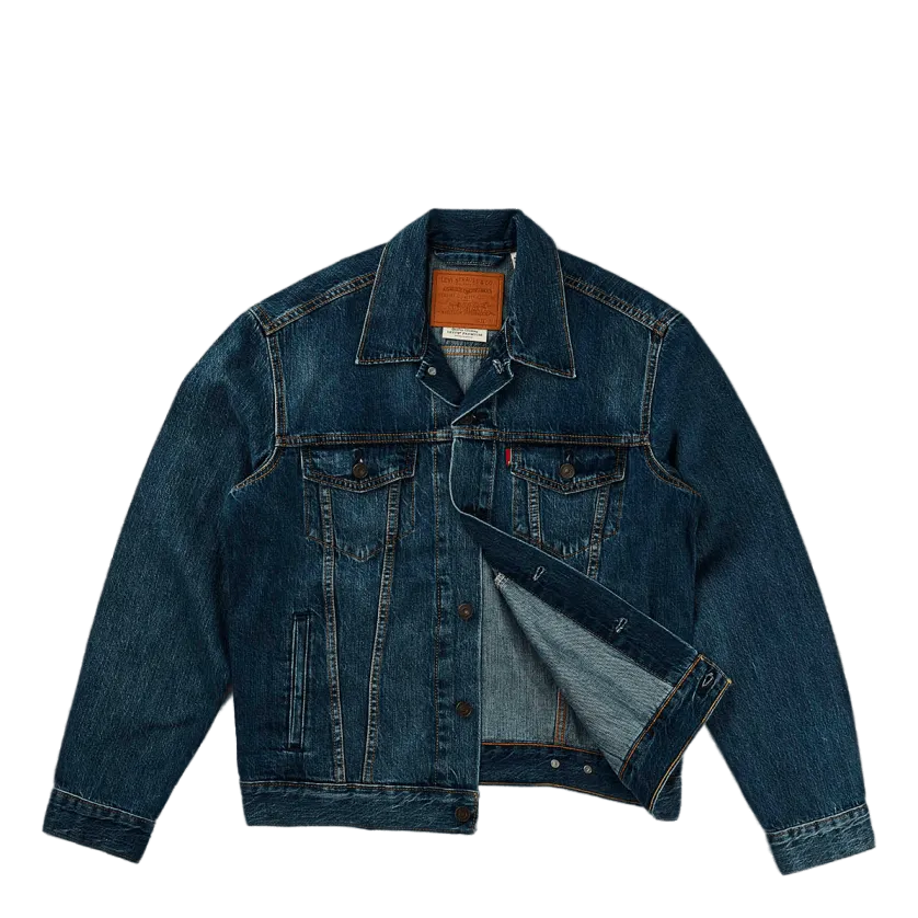 The Trucker Jacket Mayze Truck Med Indigo - Worn In