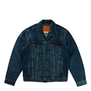 The Trucker Jacket Mayze Truck Med Indigo - Worn In