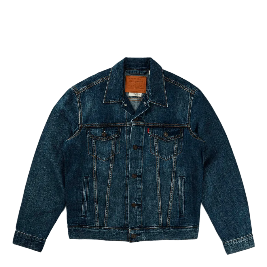 The Trucker Jacket Mayze Truck Med Indigo - Worn In