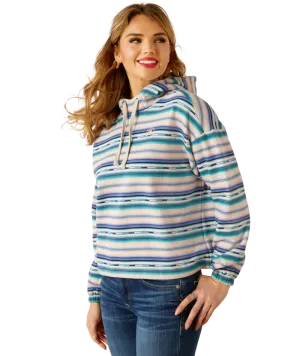 Women's Blue Stream Serape Print Sweatshirt